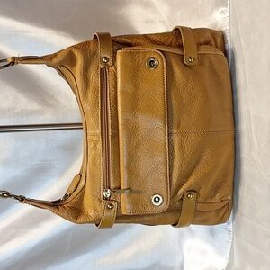 Tan Leather Shoulder Bag